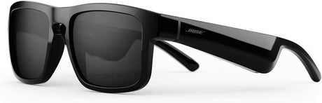 BOSE Frames Tenor Rectangular Polarized Bluetooth Audio Sunglasses - Black - Kazoop 