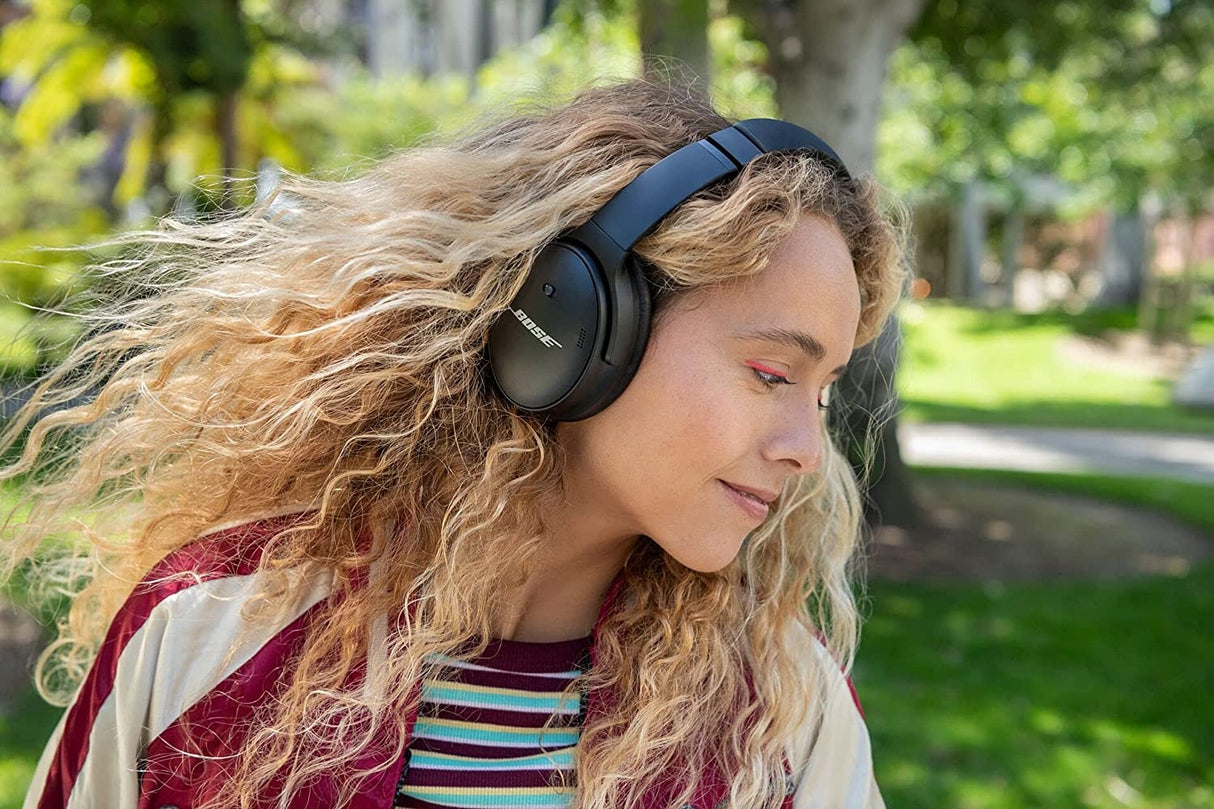 Bose QuietComfort QC45 Noise Cancelling Over-Ear Wireless Headphones - Black - Kazoop 