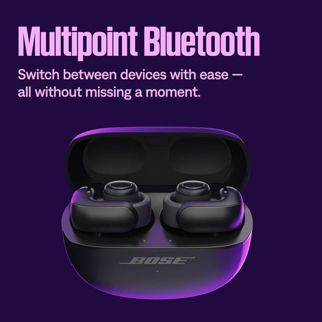 Bose Ultra Open True Wireless Bluetooth In-Ear Headphones with Mic - Black