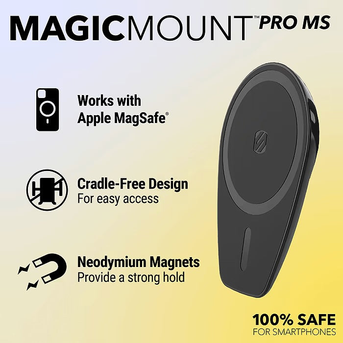 MagicMount Pro MS 3-in-1 Magnetic Phone Mount Holder for Window/Dash/Vent
