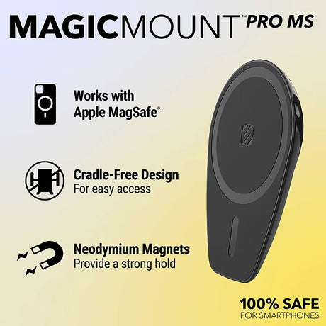 MagicMount Pro MS 3-in-1 Magnetic Phone Mount Holder for Window/Dash/Vent