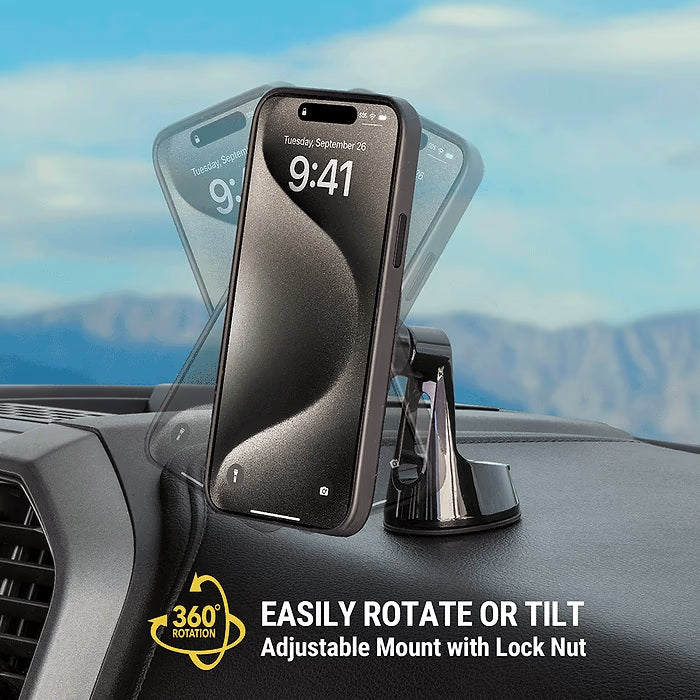 MagicMount Pro MS 3-in-1 Magnetic Phone Mount Holder for Window/Dash/Vent