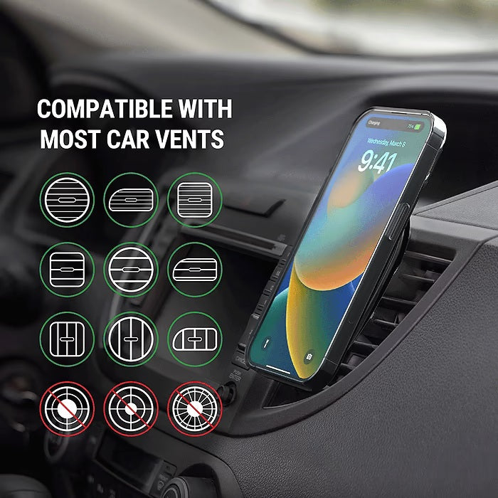 MagicMount Pro MS 3-in-1 Magnetic Phone Mount Holder for Window/Dash/Vent