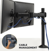Fellowes Reflex Dual Arm Tilt & Swivel 27" Flat Screen Monitor Desk Mount - Kazoop 