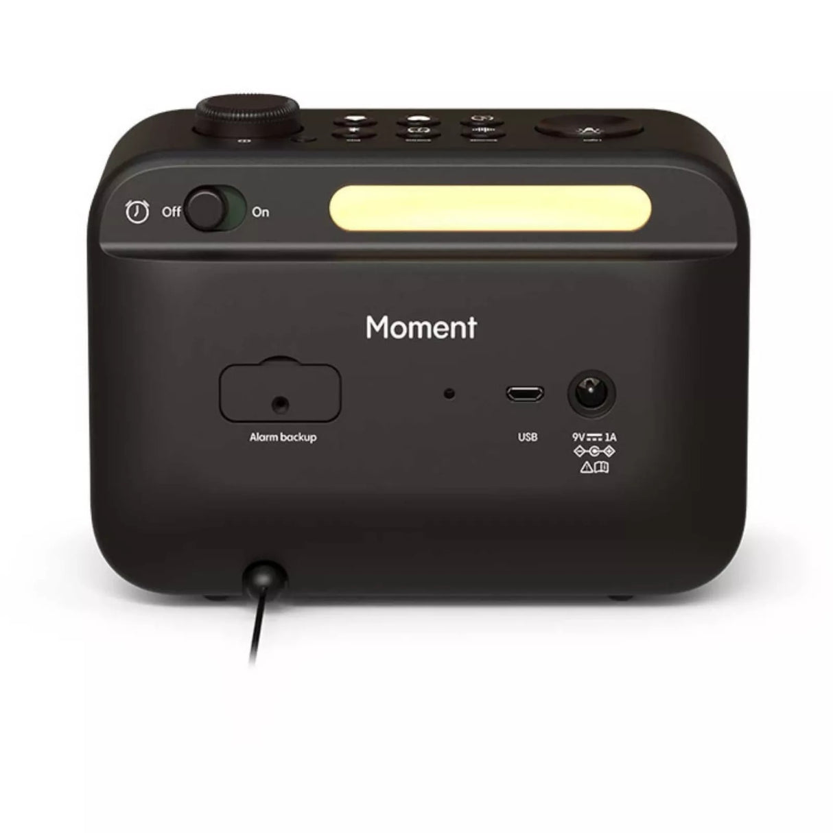 Pure Moment Alarm Clock Bluetooth DAB+ Radio With Dimmable LCD Display Black