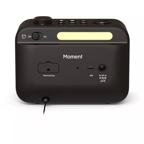 Pure Moment Alarm Clock Bluetooth DAB+ Radio With Dimmable LCD Display Black