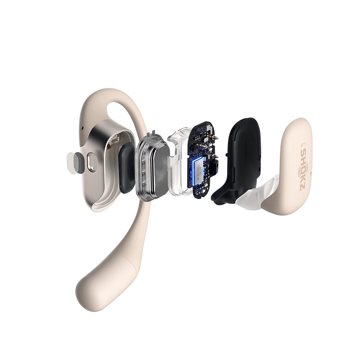 Shokz OpenFit Noice Cancellation Ultra-Soft Wireless Open-Ear Headphones