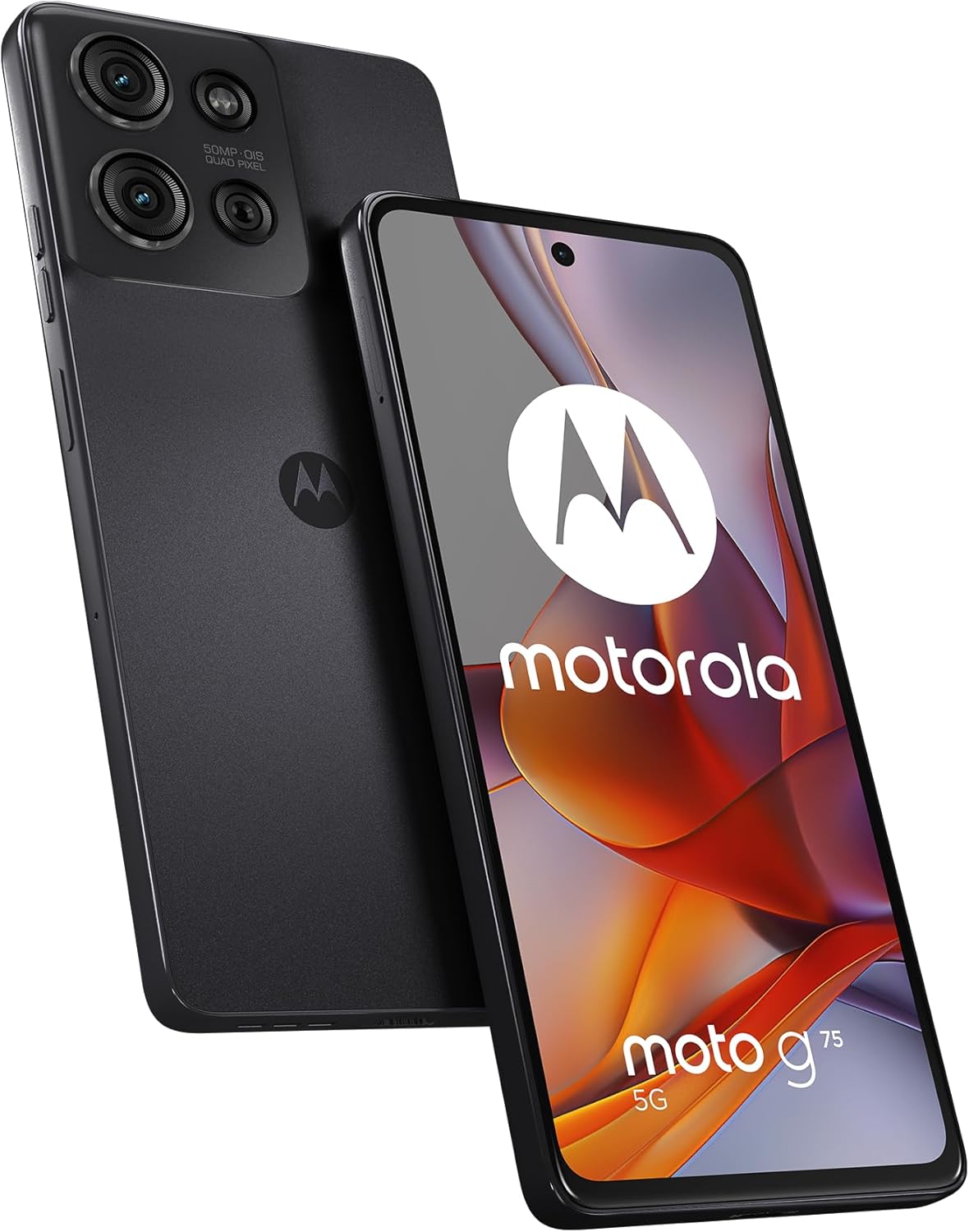 Motorola Moto G75 6.78'' 5G Smartphone 8+256GB Unlocked SIM-Free - Charcoal - Kazoop 