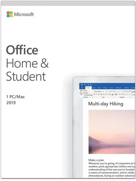 Microsoft Office Home and Student 2019 1 User PC/Mac for Win10 - English - Kazoop 