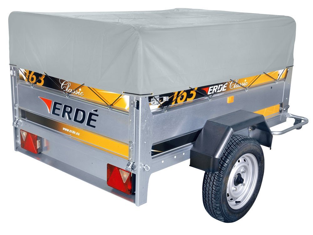 ERDE 143 & 153 Trailer BH150 Tarpaulin 30cm Waterprooof High Cover - Grey