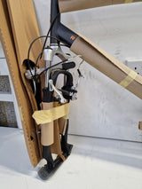 Raleigh Pioneer Trail Crossbar 21-Speed Grey/Green Hybrid Bike - Large 20''