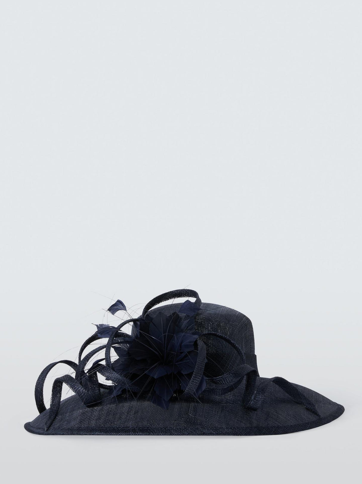 John Lewis Hailey Woven Downturn Brim Hat Womens Decorative - Navy