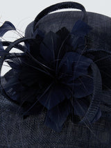 John Lewis Hailey Woven Downturn Brim Hat Womens Decorative - Navy