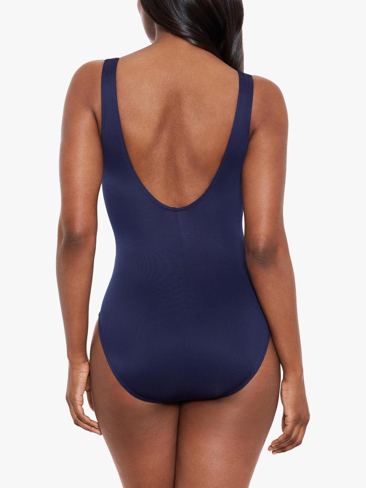 Miraclesuit Illusionists Crossover with Mesh Swimsuit One-Piece Midnight  16
