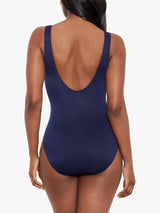 Miraclesuit Illusionists Crossover with Mesh Swimsuit One-Piece Midnight  16