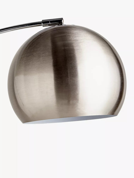 John Lewis & Partners Chrome/White Hector Floor Lamp