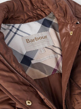 Barbour Bernadette Womens Regular Fit Polyester Quilted Jacket Size 8 Brown