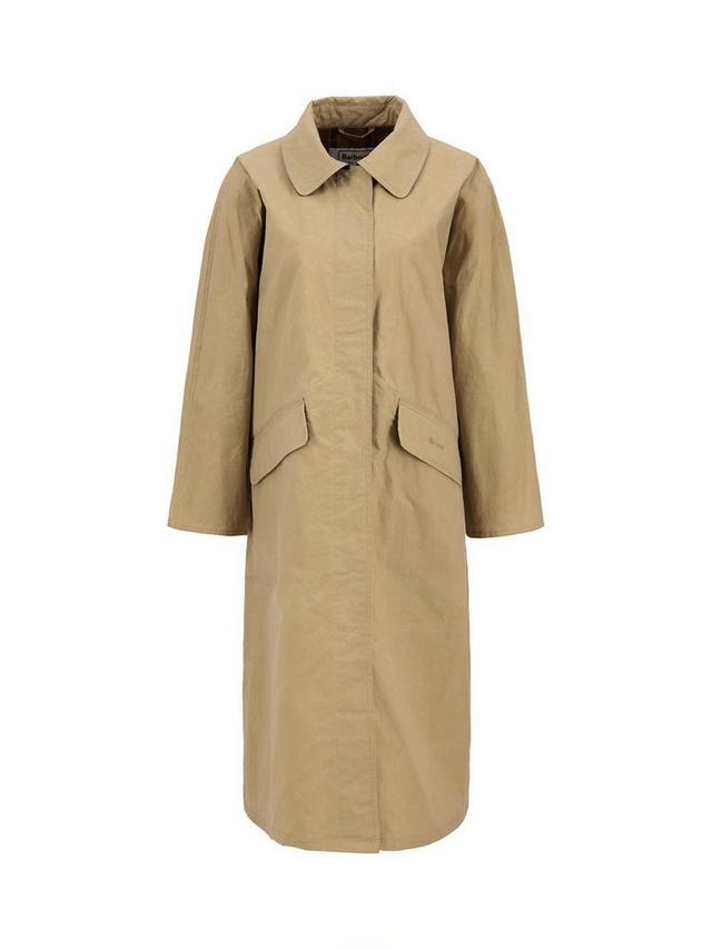 Barbour The Edit by Alexa Lizzy Womens Showerproof Car Coat Beige - Size 10