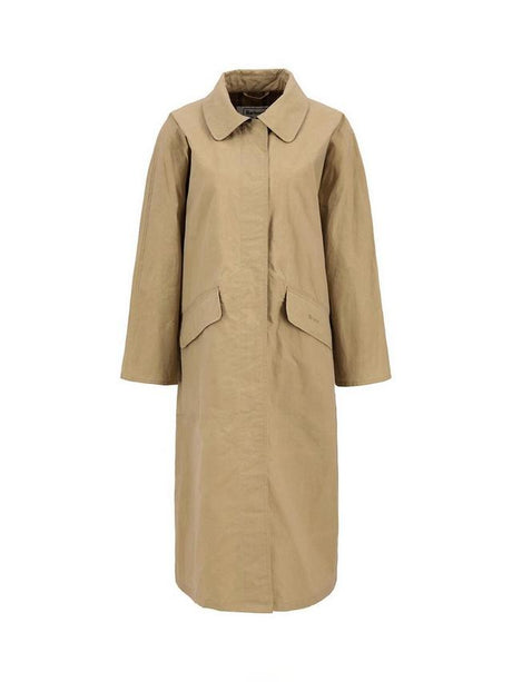 Barbour The Edit by Alexa Lizzy Womens Showerproof Car Coat Beige - Size 10