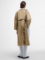 Barbour The Edit by Alexa Lizzy Womens Showerproof Car Coat Beige - Size 10