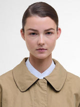 Barbour The Edit by Alexa Lizzy Womens Showerproof Car Coat Beige - Size 10