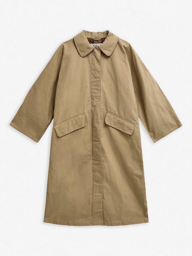 Barbour The Edit by Alexa Lizzy Womens Showerproof Car Coat Beige - Size 10