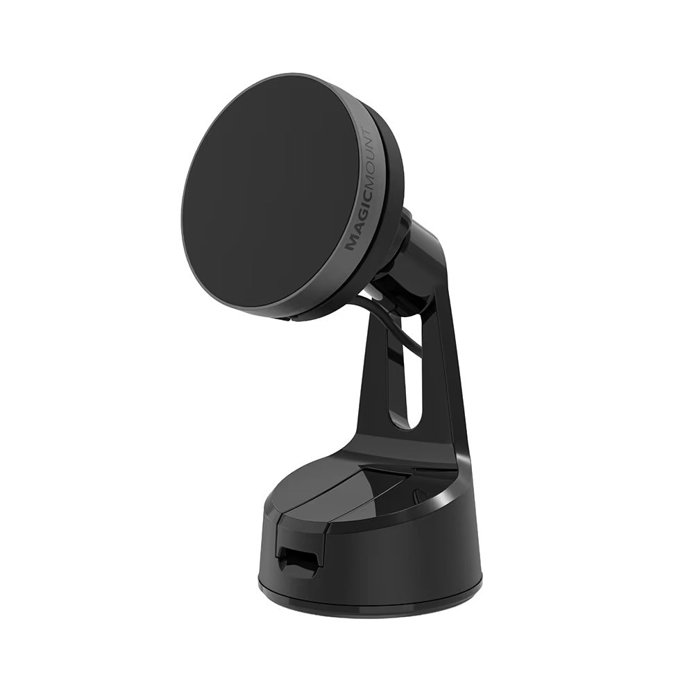 MagicMount MagSafe Compatible Qi2 Wireless Charging Phone Mount - Black