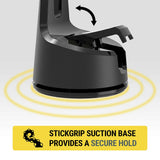 MagicMount MagSafe Compatible Qi2 Wireless Charging Phone Mount - Black