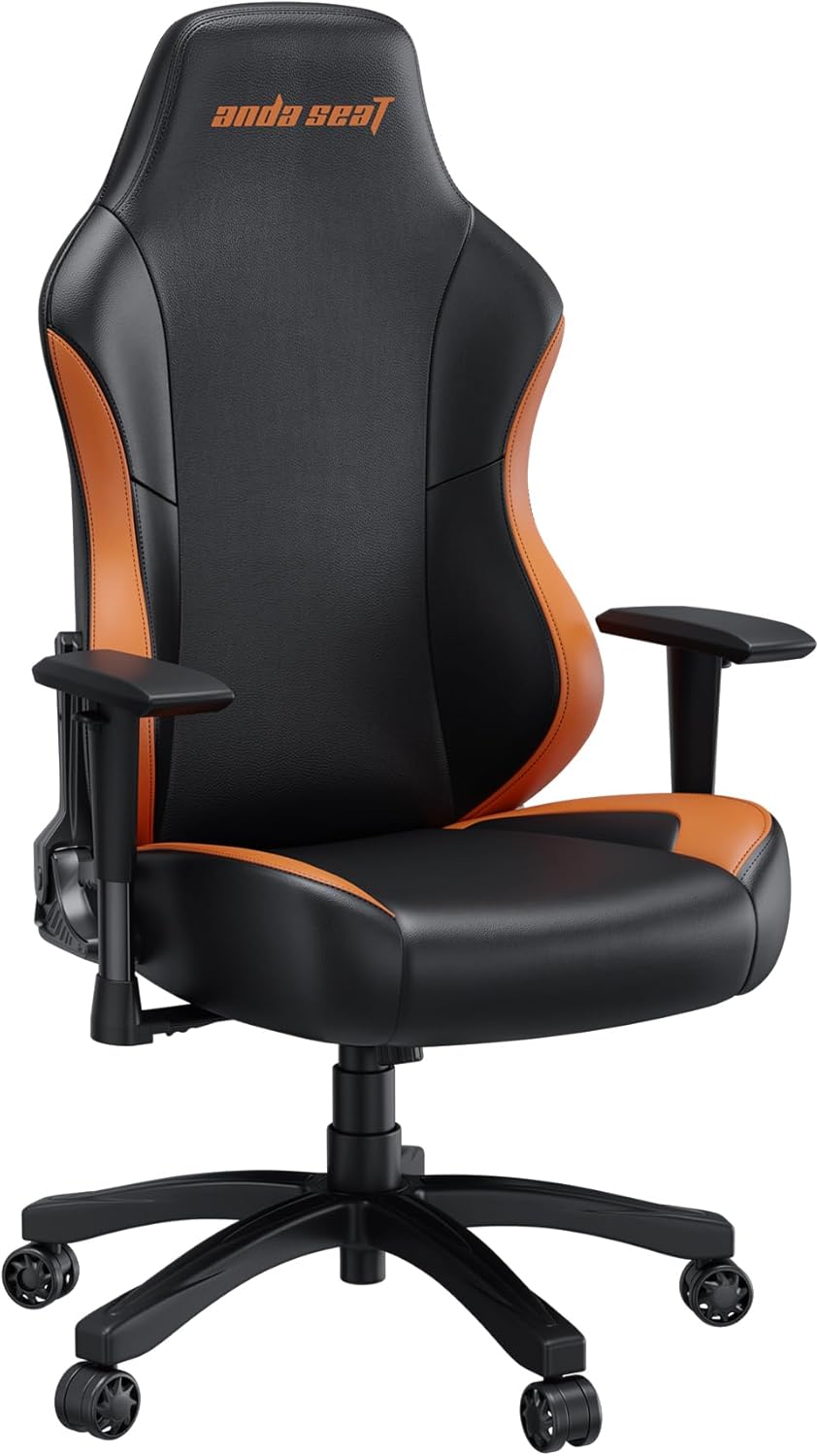 Anda Seat Luna Premium Adjustable Reclining Gaming Chair - Black & Orange