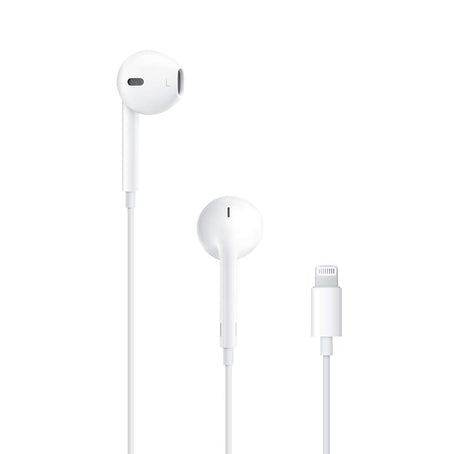 Apple Earpods MMTN2ZM/A Wired Lightning Connector Earpod Headphones - White - Kazoop 