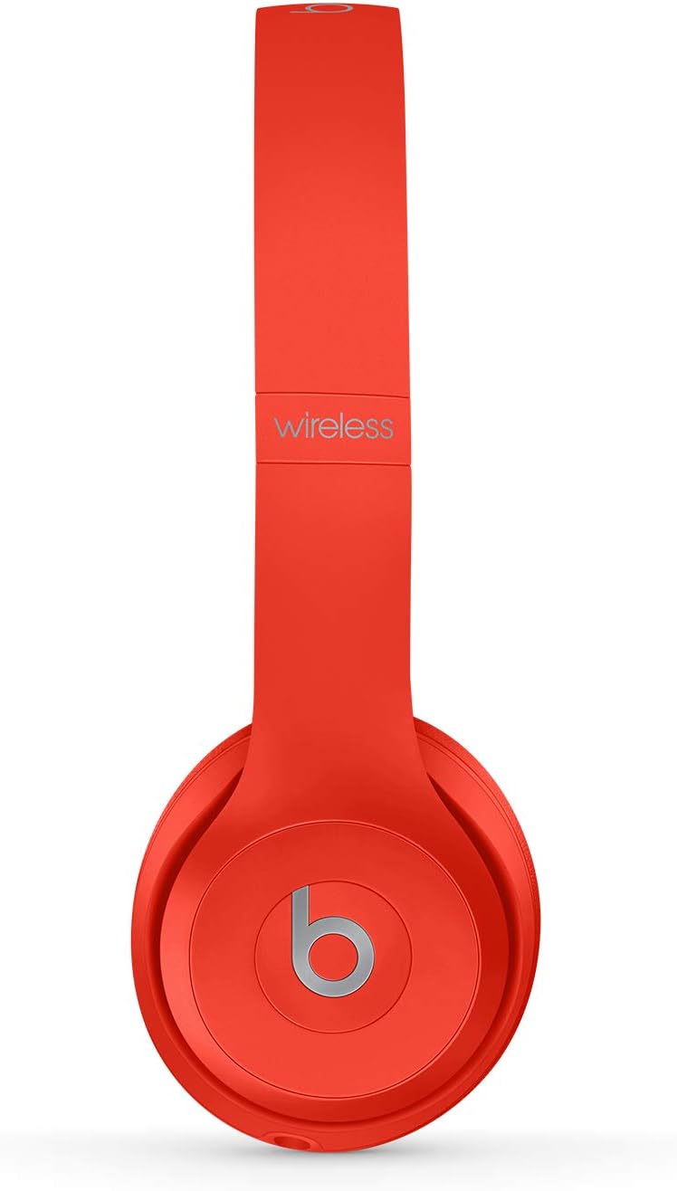 Beats Solo3 Wireless Headphones Over-Head Bluetooth - Red - Kazoop 