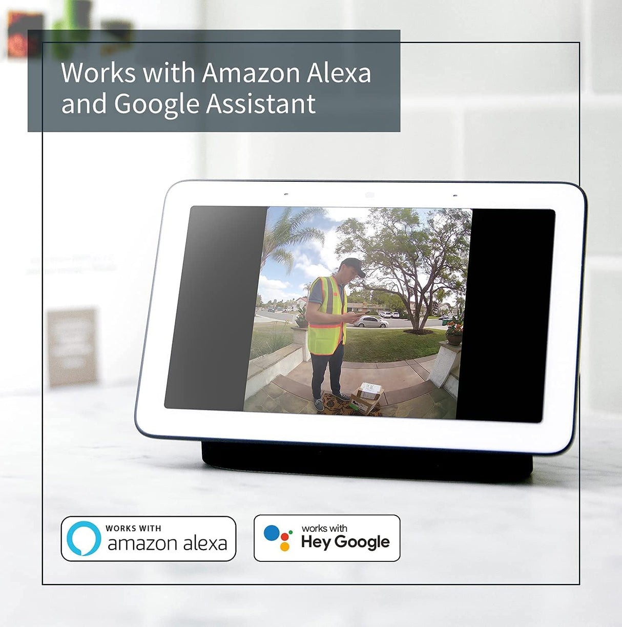 Arlo AVDK2001 Essential Wire-free Smart Video Doorbell - Black/White - Kazoop 