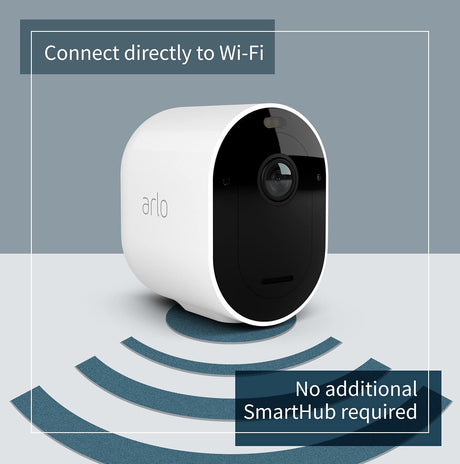 Arlo Pro 4 Wireless 2K HDR WiFi Indoor/Outdoor Smart Security Camera - Black - Kazoop 