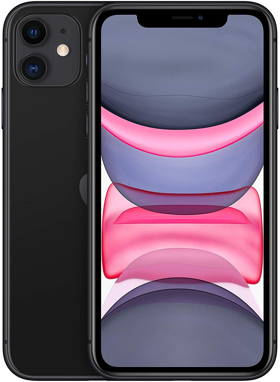 Apple MHDA3B/A iPhone 11 4G 6.1'' iOS Smartphone 64GB Unlocked - Black