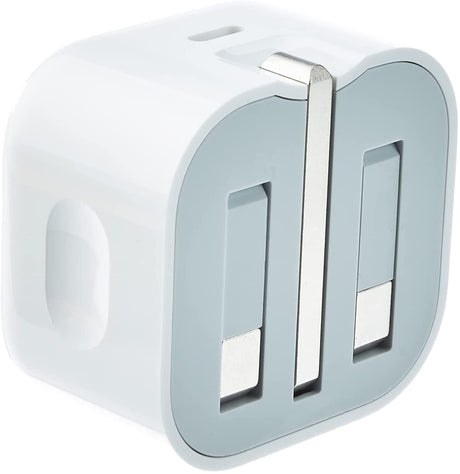 Genuine Apple 20W USB-C Fast Charging Power Adapter for iPhone & iPad - White - Kazoop 