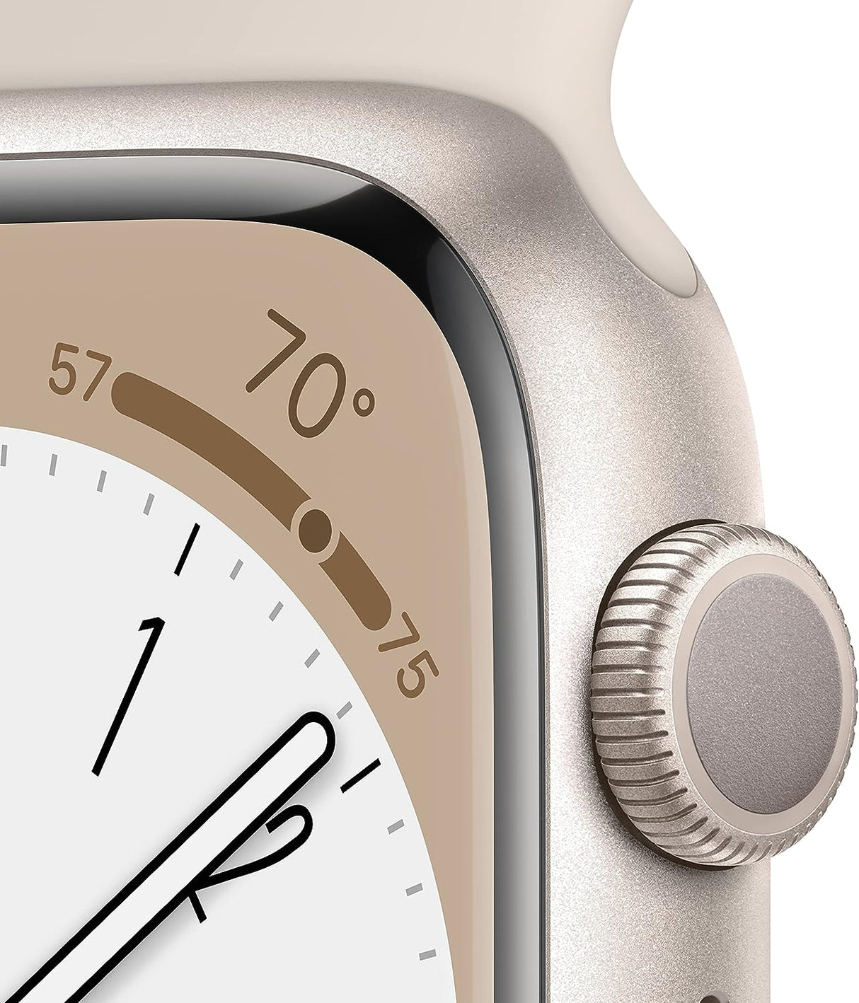 Apple Watch Series 8 41mm Smartwach - Starlight with Starlight Sports Band - Kazoop 