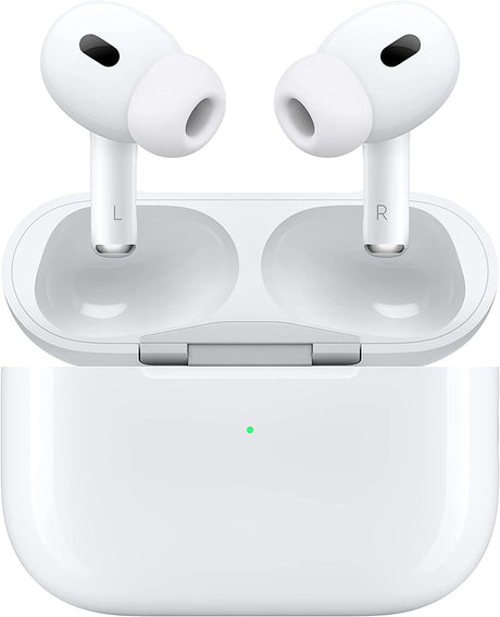 Apple MQD83ZM/A AirPods Pro 2nd Gen with MagSafe Charging Case 2022 White - Kazoop 