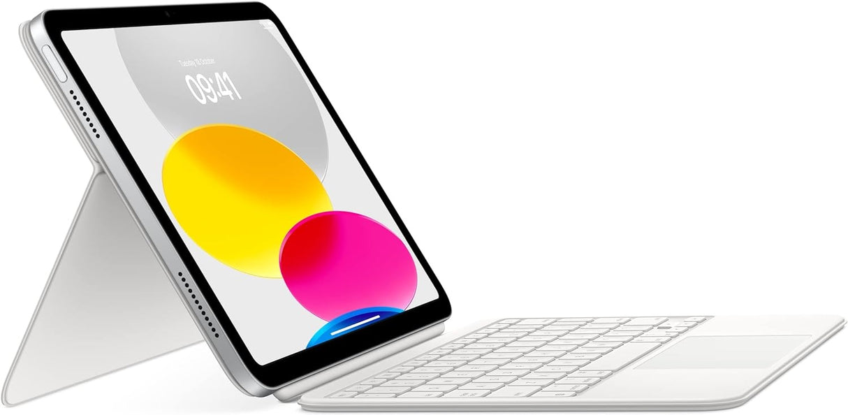Apple Magic Keyboard Folio for iPad 10th Gen - British English - White - Kazoop 