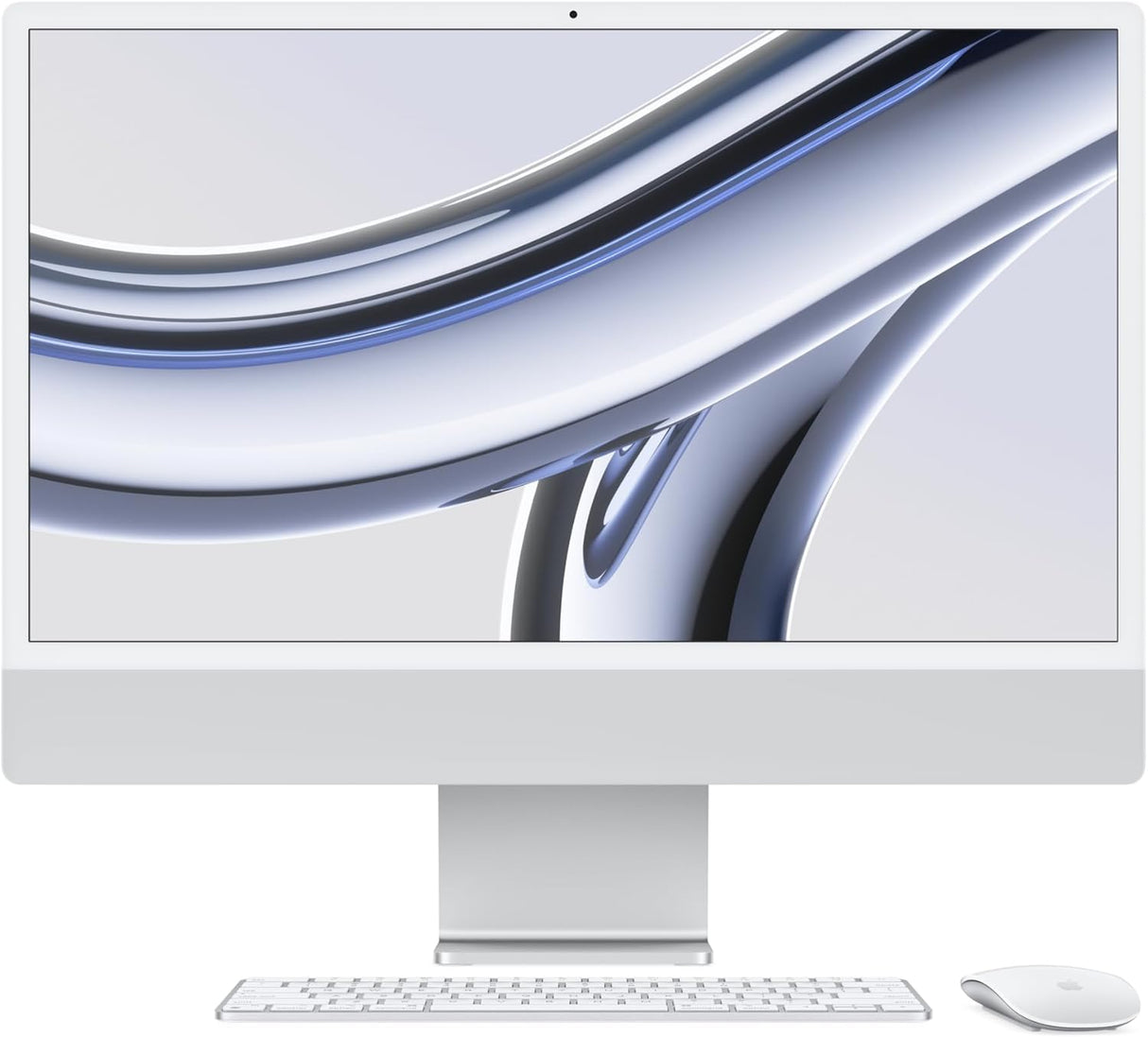 Apple 2023 iMac 4.5K M3 8GB RAM 256GB SSD 24" All-in-One Desktop PC - Silver