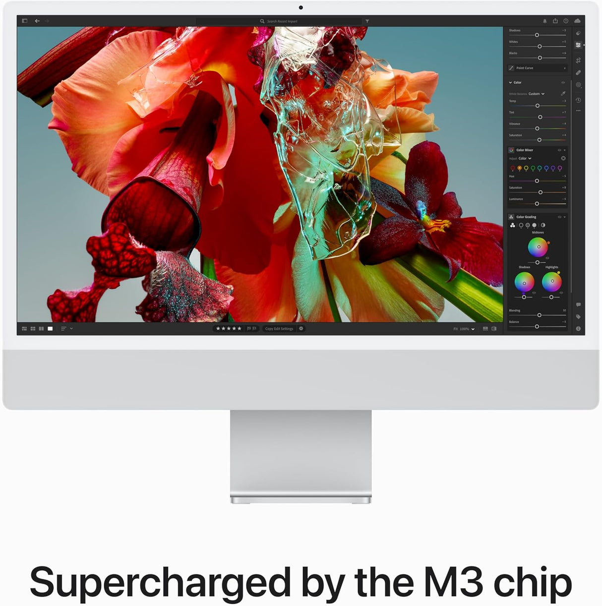 Apple 2023 iMac 4.5K M3 8GB RAM 256GB SSD 24" All-in-One Desktop PC - Silver