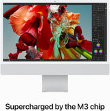 Apple 2023 iMac 4.5K M3 8GB RAM 256GB SSD 24" All-in-One Desktop PC - Silver