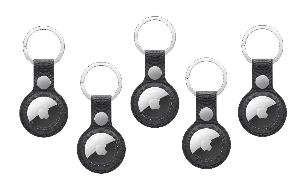 Genuine Apple MT2H3ZM FineWoven Key Ring for AirTag Black (Tag Not Included)