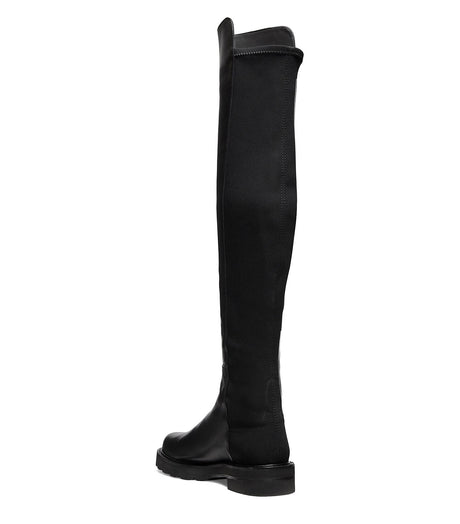 Stuart Weitzman 5050 Lift Women's Back Stretch Knee High Boots - Black - UK4