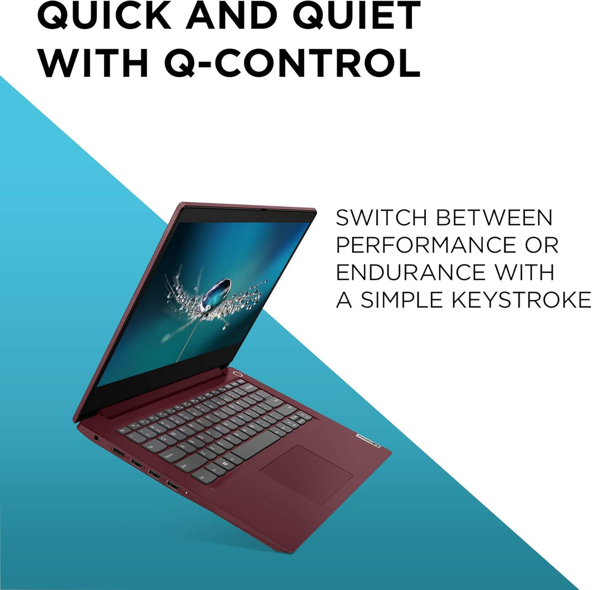 Lenovo IdeaPad Slim 3i Pentium Gold 4GB 128GB SSD 14''' Laptop - Cherry Red - Kazoop 