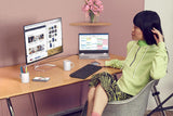HP M27f Ultraslim Borderless HDMI VGA Full HD 1080p 27" IPS Monitor - Silver