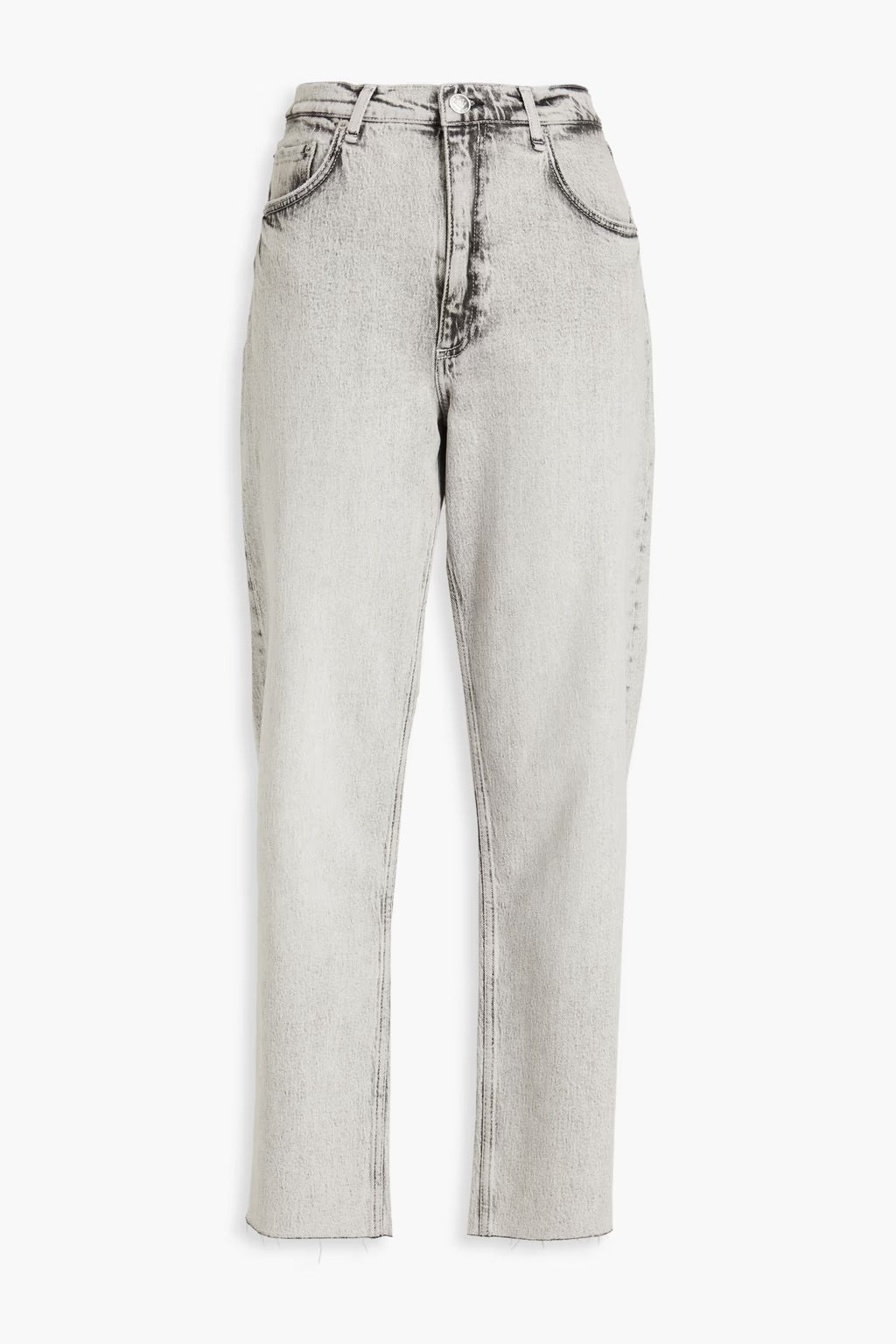 Rag & Bone Harlow Mid Rise Vintage Stretch Straight Cut Jeans - Glacier - 31