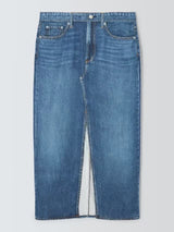 rag & bone Women's Clara Denim Front Split Midi Skirt - Cameron - Size 32