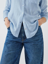 Rails Womens Regular Fit Classic Collar Hunter Rayon Shirt Size M - Chambray