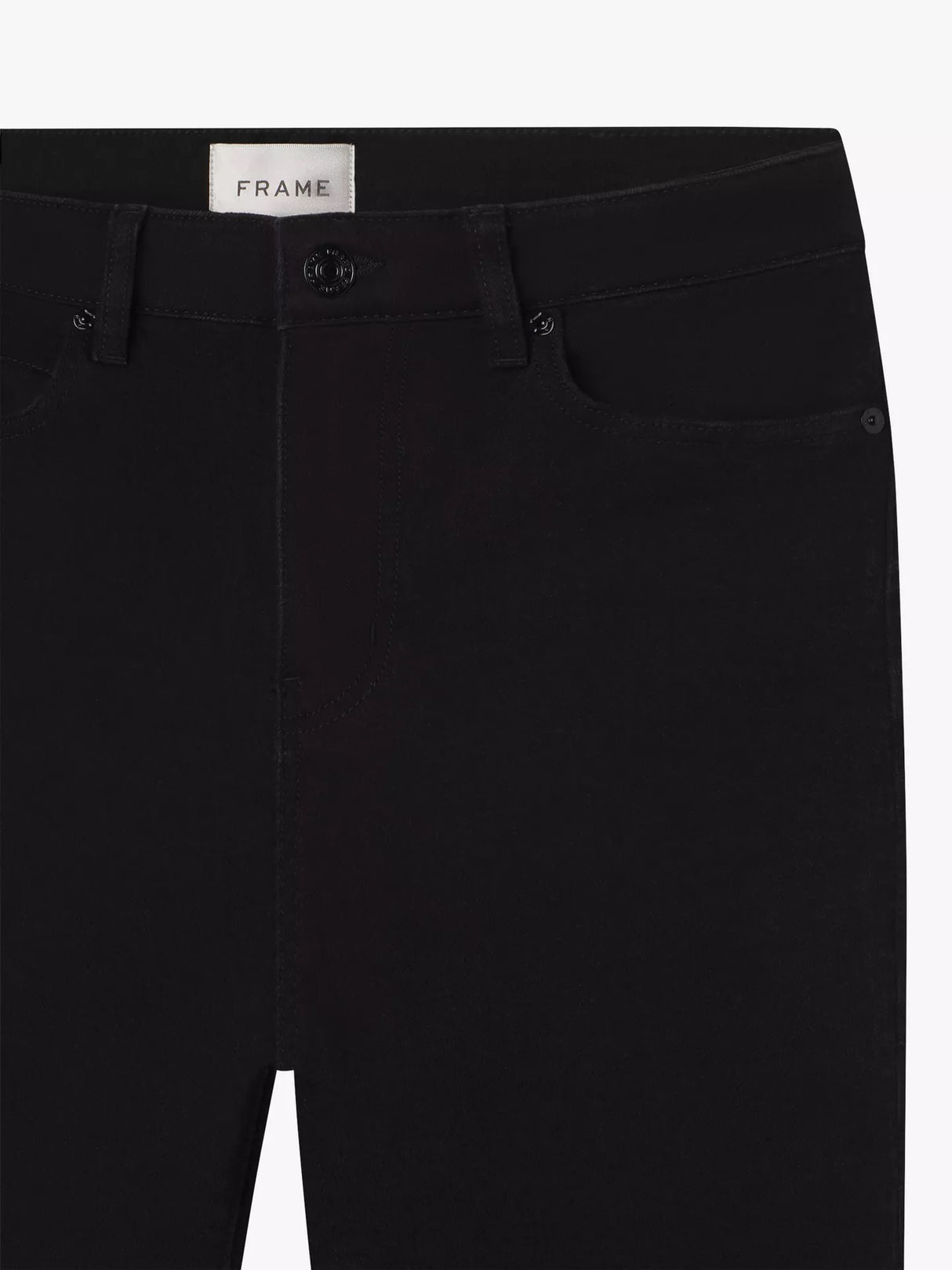 FRAME Women's The Pixie High Rise Ankle Grazer Arrow Jeans Size 26 - Black