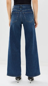 Frame Le Slim Palazzo Womens Wide Leg Flared Denim Jeans - Canals - Size 26